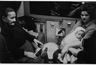 Portuguese immigrants, Hendaye-Paris train, 1965