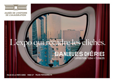 Affiche de l'exposition Banlieues chéries