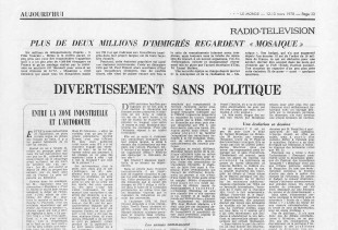 Article Mosaique dans le Monde