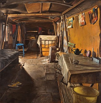 Tableau Intérieur algérien de Jürg Kreienbühl