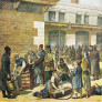 “Campement d’émigrants juifs à la gare de Lyon”. Couverture du Petit Journal, 10 septembre 1892 © Musée national de l’histoire et des cultures de l’immigration, CNHI