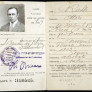 Carte d'identité d’Ettore Rossi, acrobate italien, 1928 